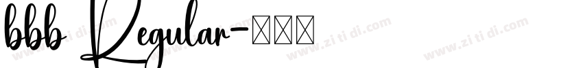 bbb Regular字体转换